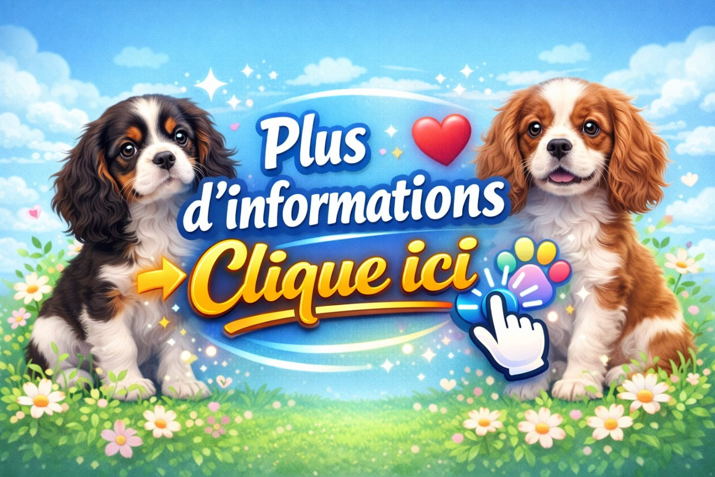 Chiot Cavalier King Charles Spaniel Des Pattes D'Argent